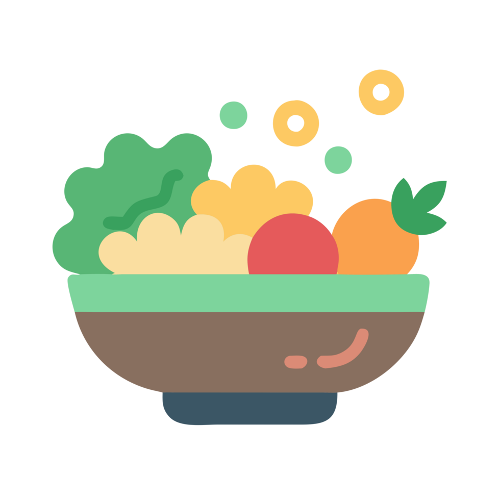 Fresh salad preparation in a cozy kitchen vibrant ingredients culinary delight home environment top-down view png