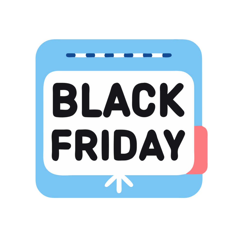 Exciting black friday sales event online shopping promotions digital environment engaging viewpoint cute ui concepts png