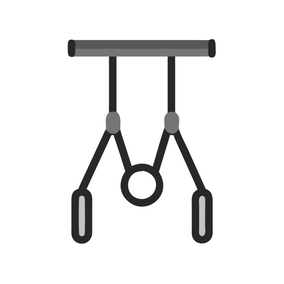 Trapeze swing icon at trapeze bars in mid-air graphic art minimalist design colorful background digital artwork png