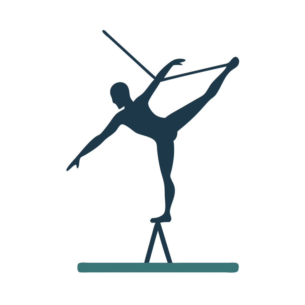 Acrobatic performance at sunset urban rooftop silhouette art dynamic environment artistic viewpoint graceful movement concept png