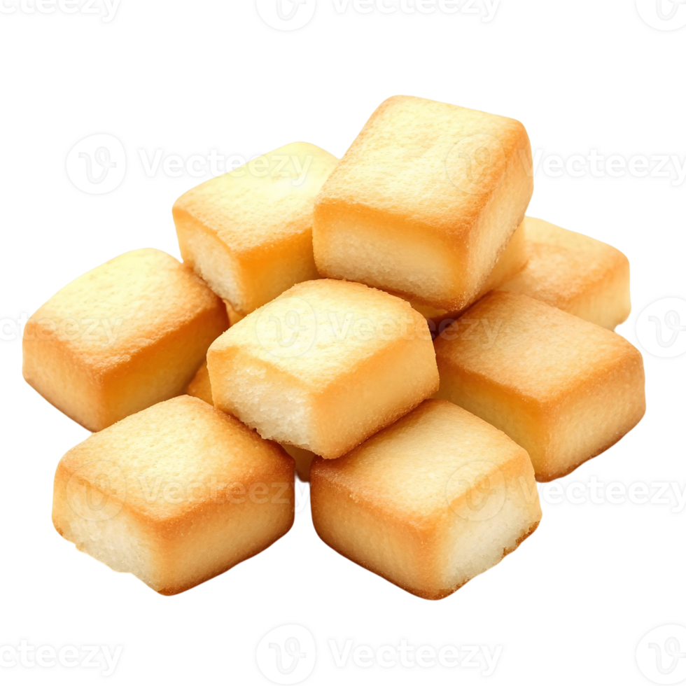 Stack of white cookies with a white background png