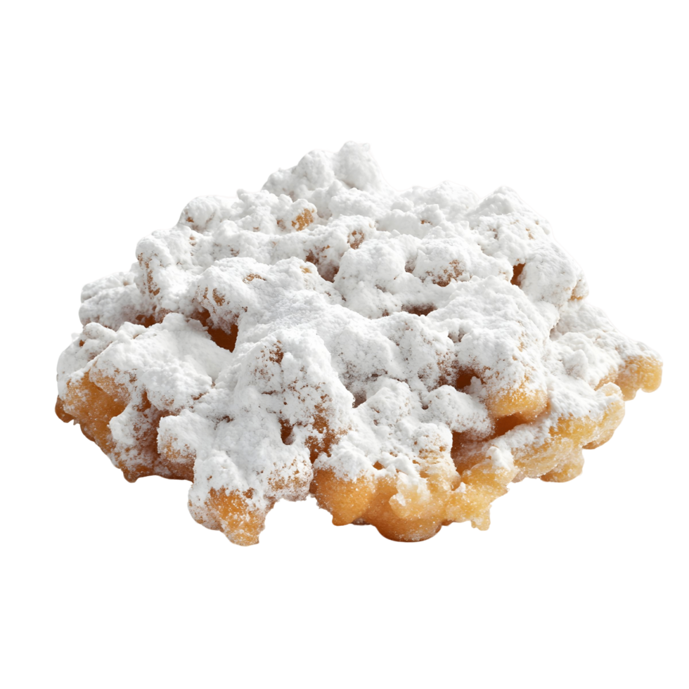 Pile of powdered sugar on a transparent background png