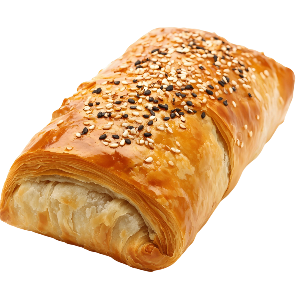 Pastry with sesame seeds on top png