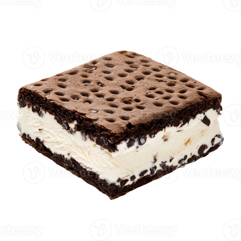 Schokolade und Vanille Eis Sahne Sandwich mit Schokolade png
