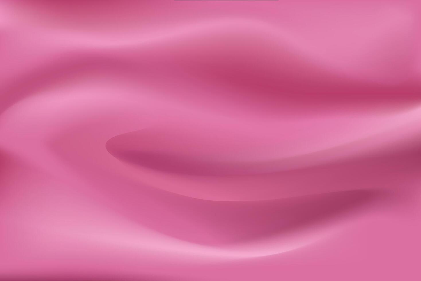 Texture of bright pink silk. Background with smooth pleats. Texture of textile pattern. Realistic 3D illustration design vector