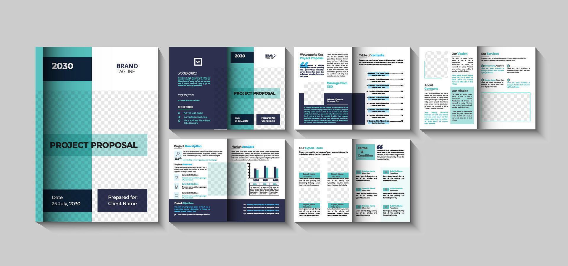 Business Project Proposal Brochure vector