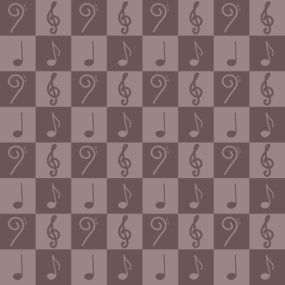 brown music pattern vector