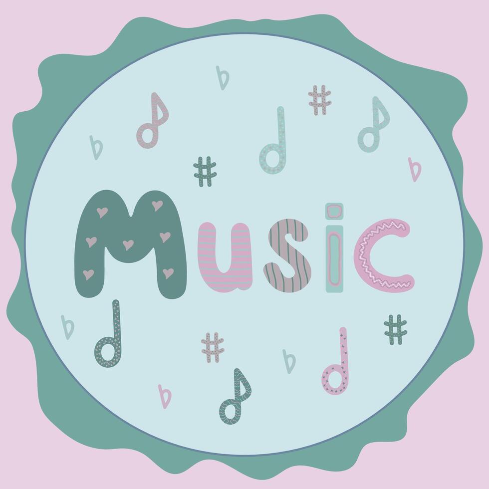 happy music card vector