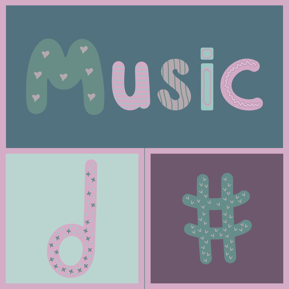 jolly music card vector