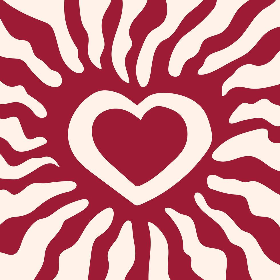 Valentines day greeting background scribble vector