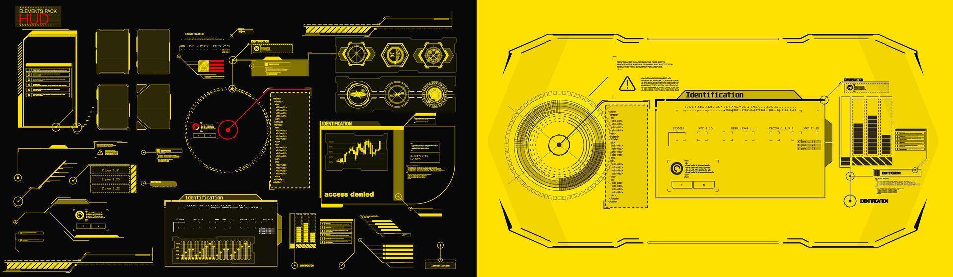 Visual representation of futuristic digital interface with graphs and data analytics in a sleek design. vector