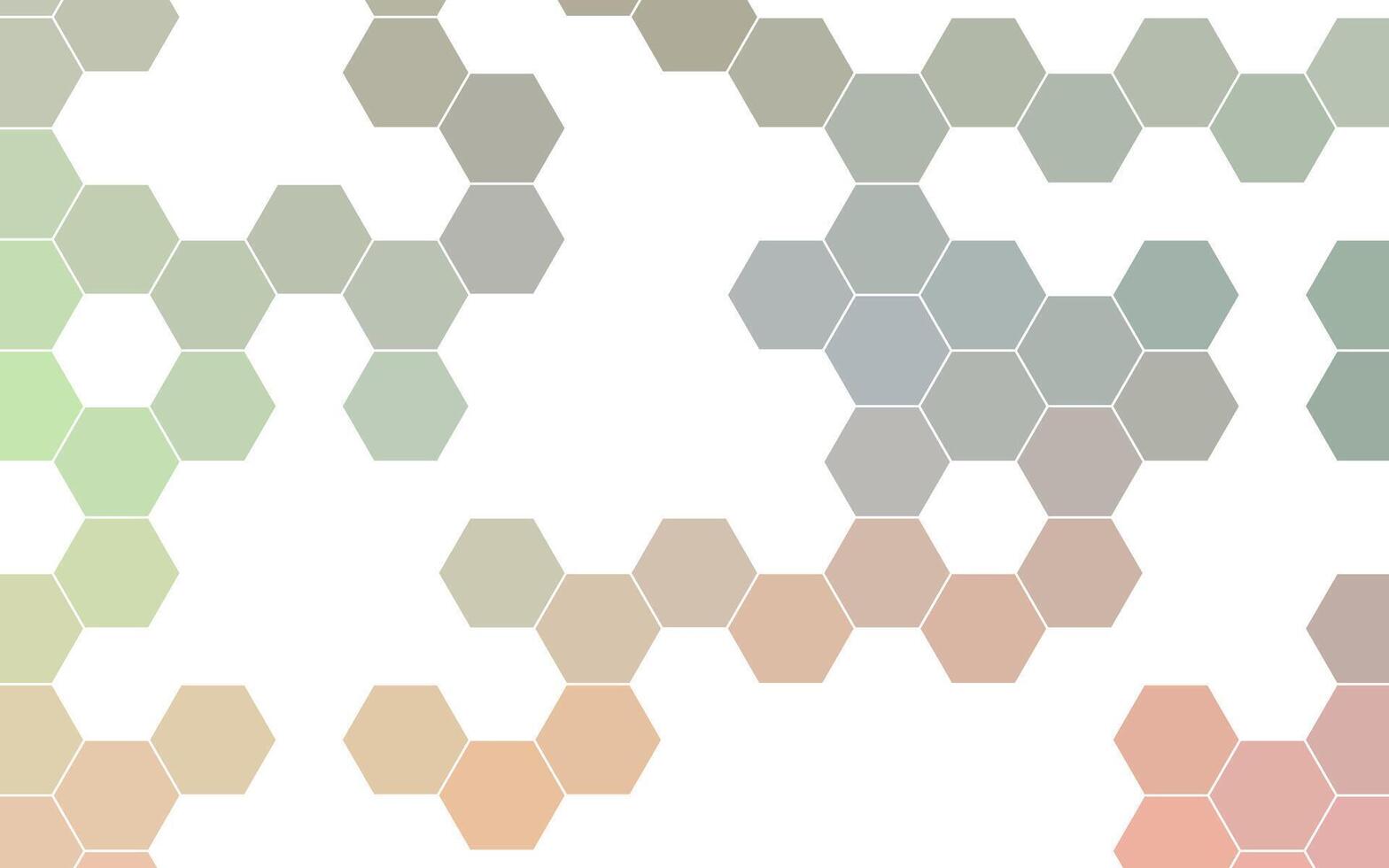 resumen modular hexagonal modelo en suave degradado tonos vector