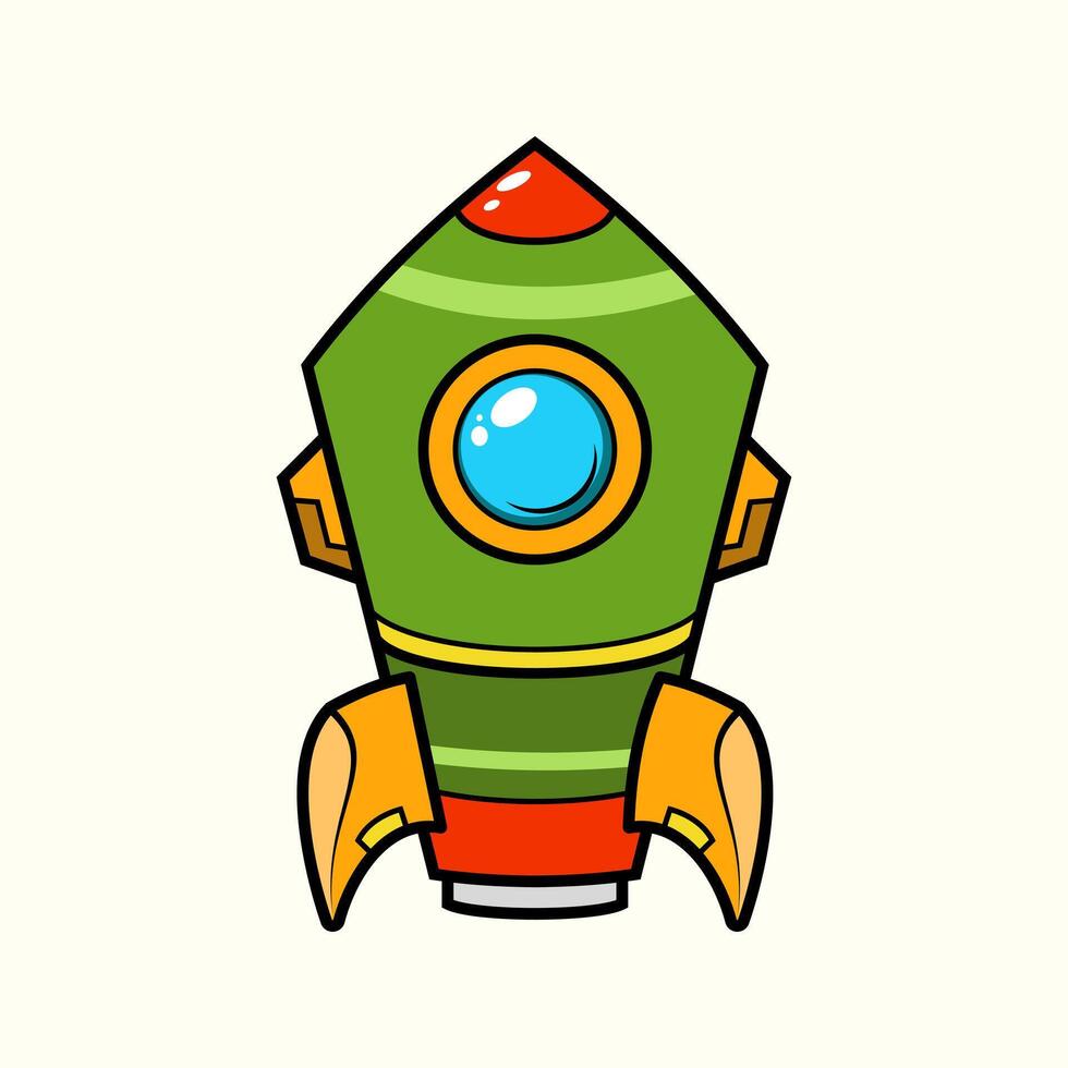 Rocket launch spaceship technology on moon line art style concept logo, icon, sticker, symbol, emblem and tshirt design. vector