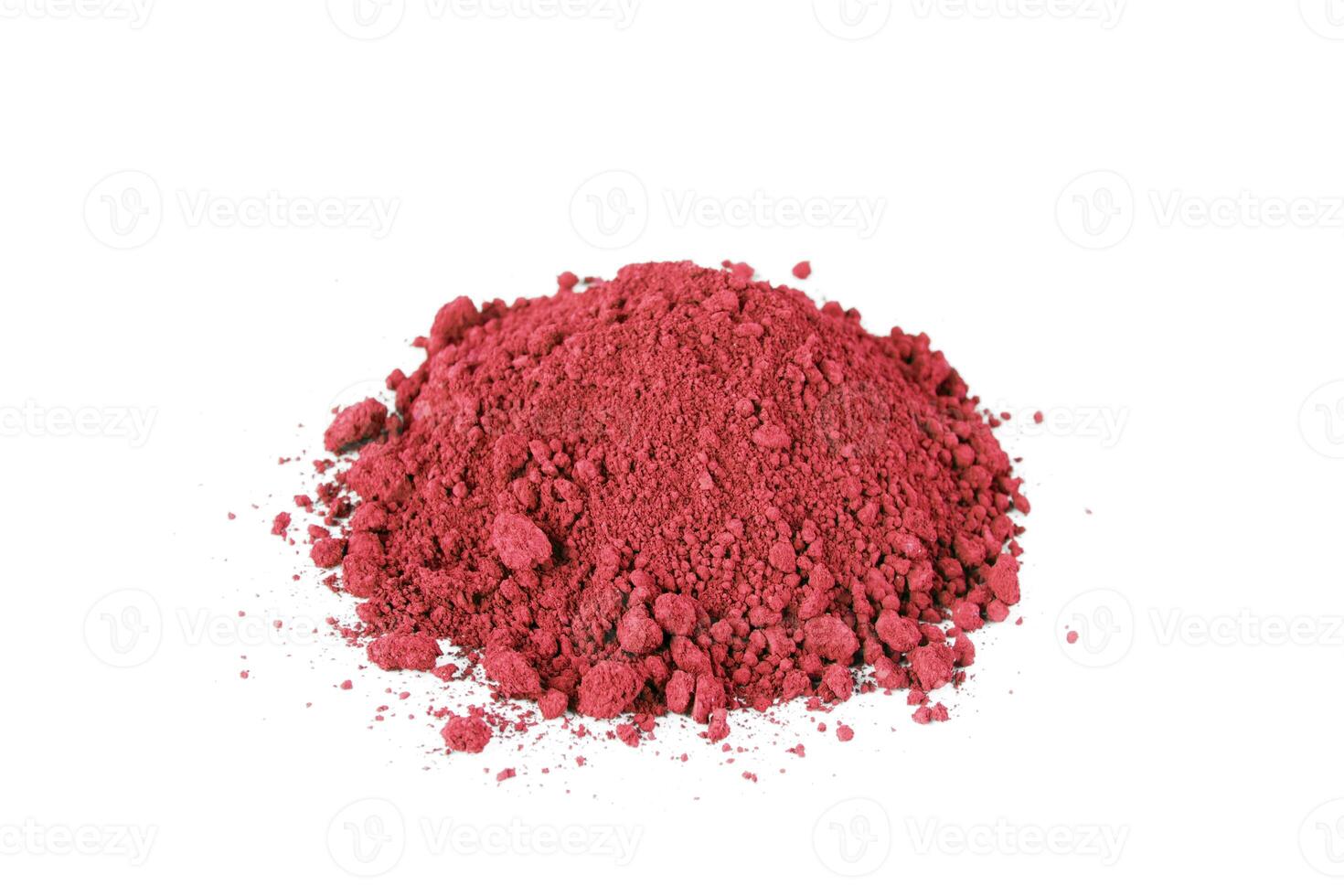 Vibrant Red Pigment Powder Used in Art and Crafts Showcases Its Fine Texture and Rich Color photo