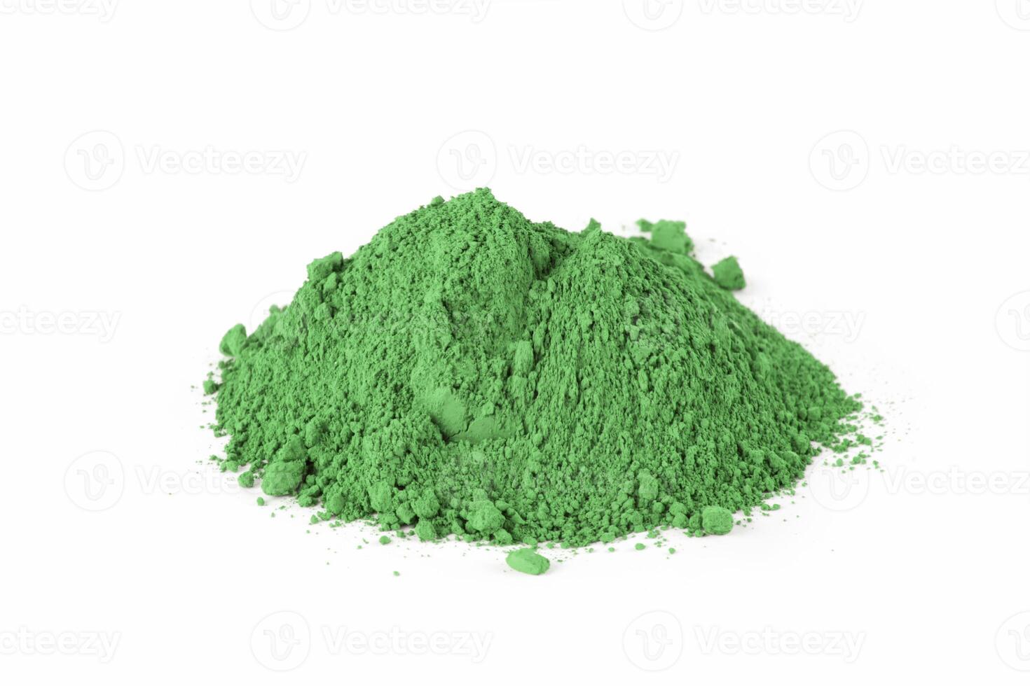 chromium oxide Powder Piled on a White Surface Ready for Artistic or Industrial Use photo