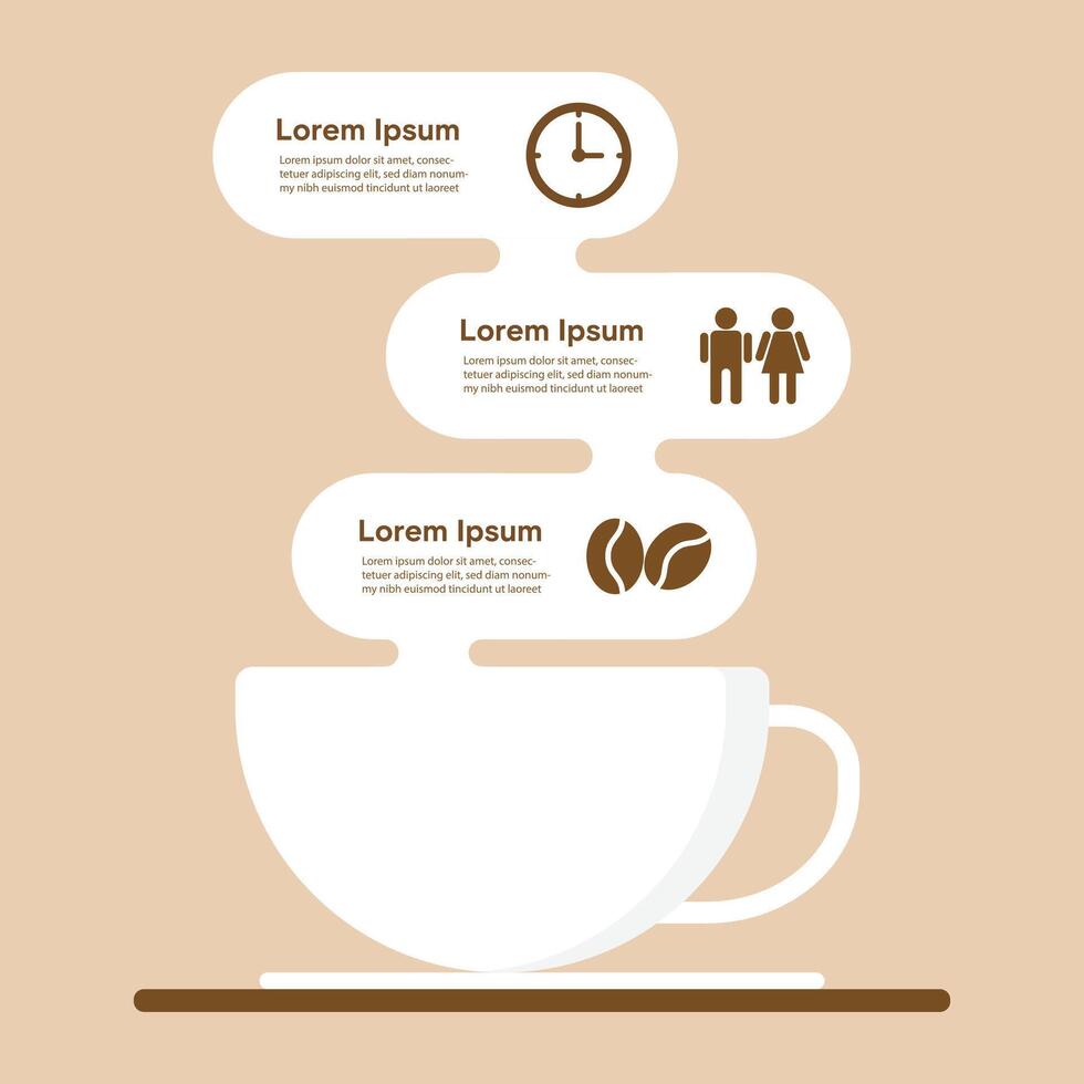 Coffee Business.Design Ideas and Concepts of Creative Thinking vector