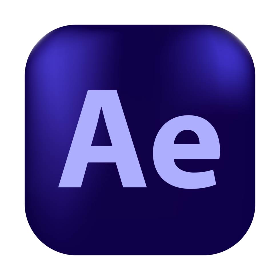 Adobe after effect logo, square rounded adobe after effect logo, adobe after effect logo free download png
