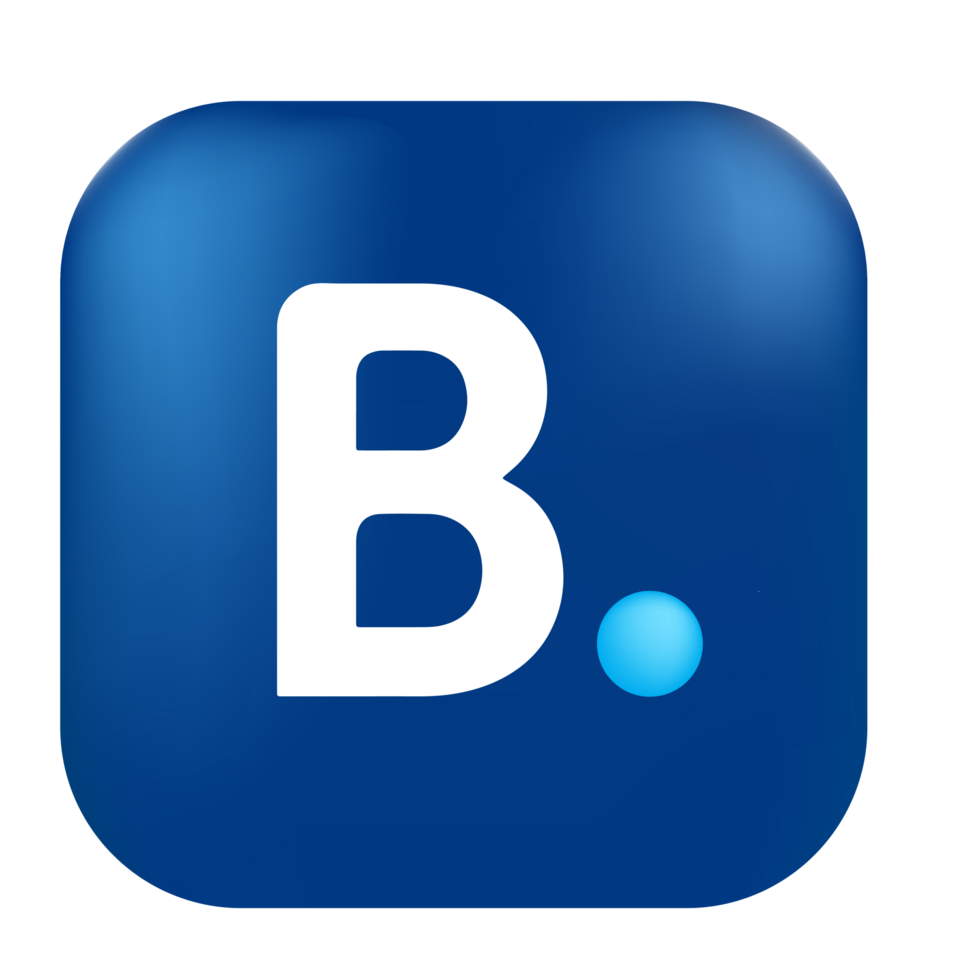 Booking logo, square rounded bookingcom logo, bookingcom logo free download png