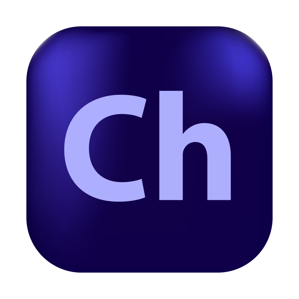 Adobe character animator logo, square rounded adobe character animator logo, adobe character animator logo free download png