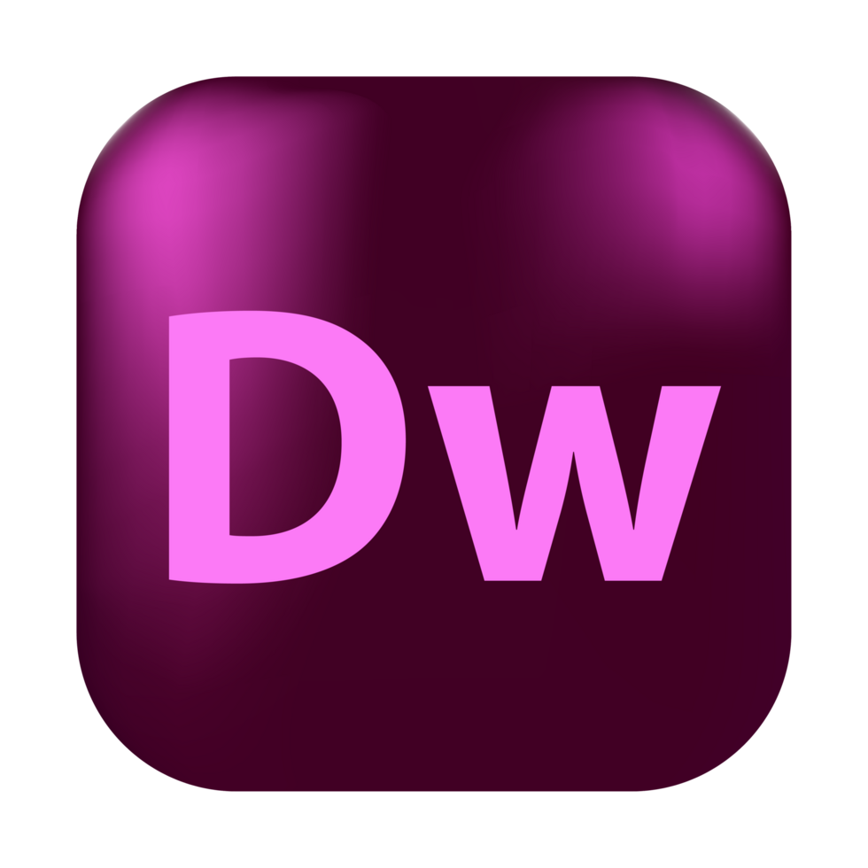 Adobe dreamweaver logo, square rounded adobe dreamweaver logo, adobe dreamweaver logo free download png