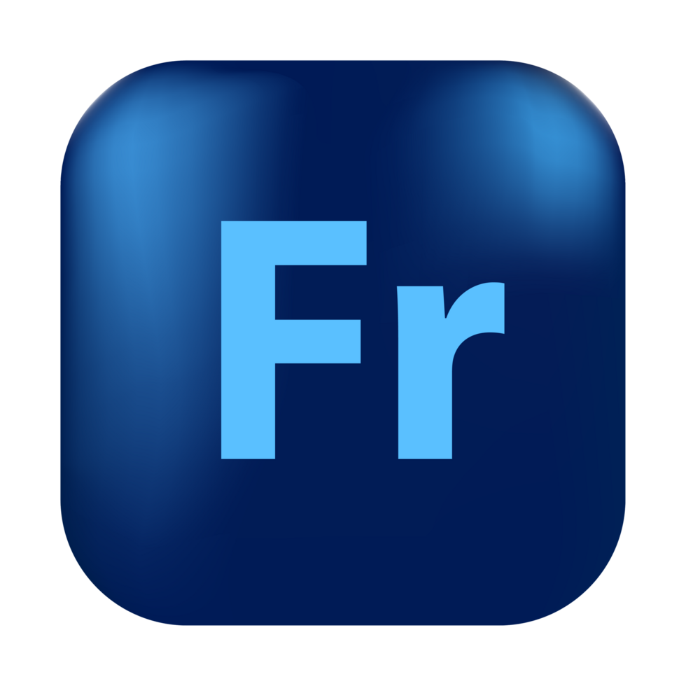 Adobe fresco logo, square rounded adobe fresco logo, adobe fresco logo free download png