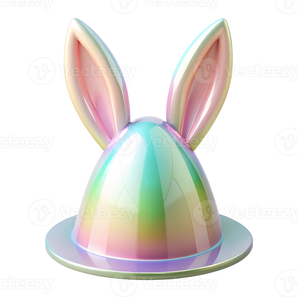 easter party hat photorealistic pastel High-quality transparent image, Happy Easter holiday concept, Romania, png