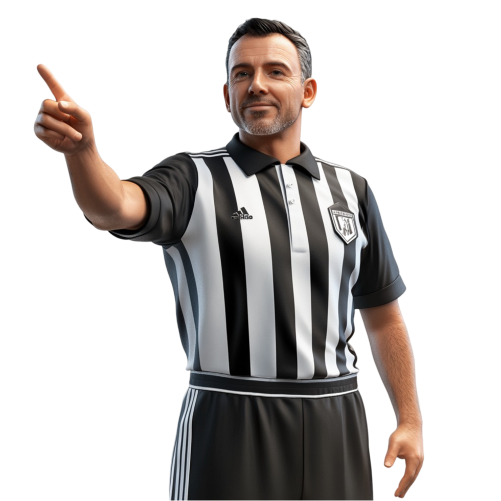 Referee Pointing at Something png