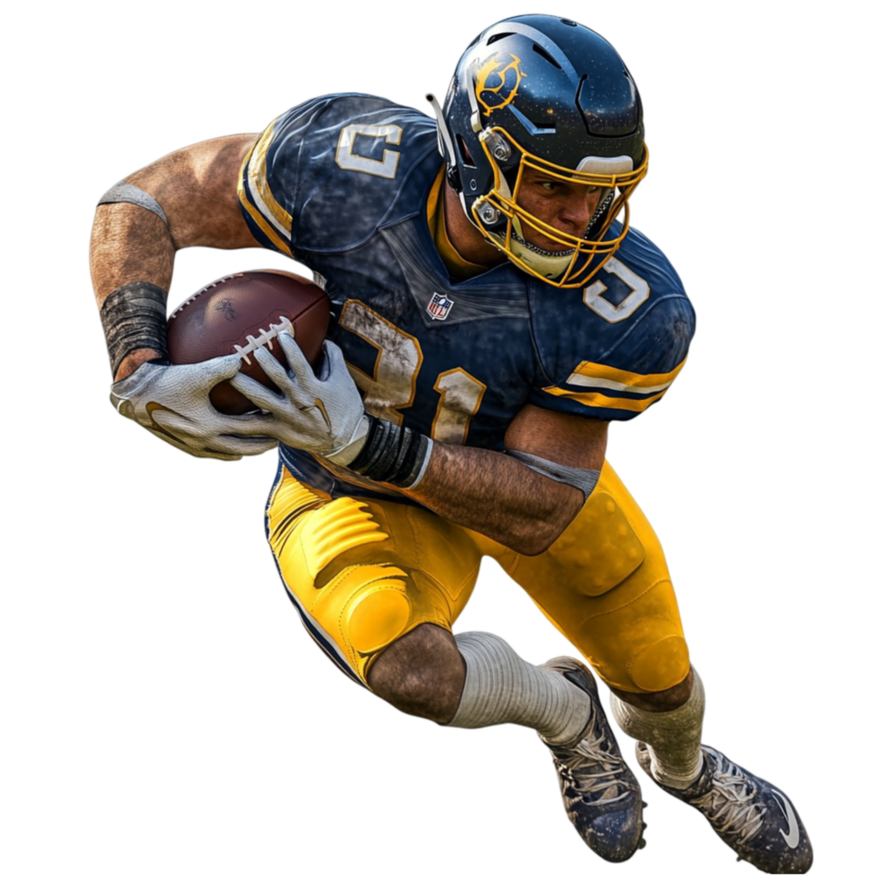 Football Player Running with the Ball png