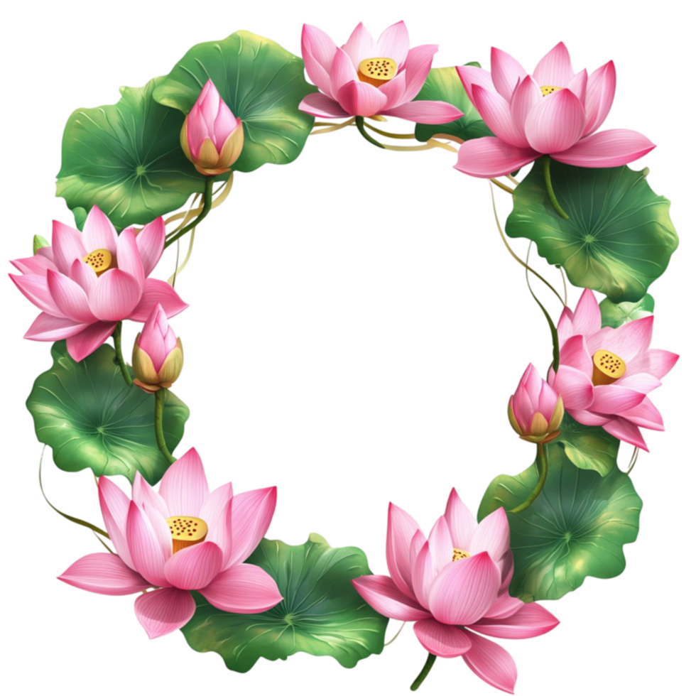 Sacred Lotus Flower Ring png