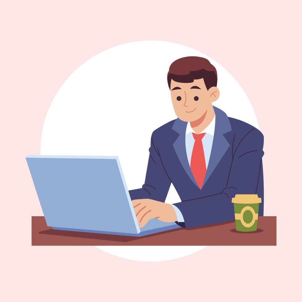 write presentation office work illustration vector