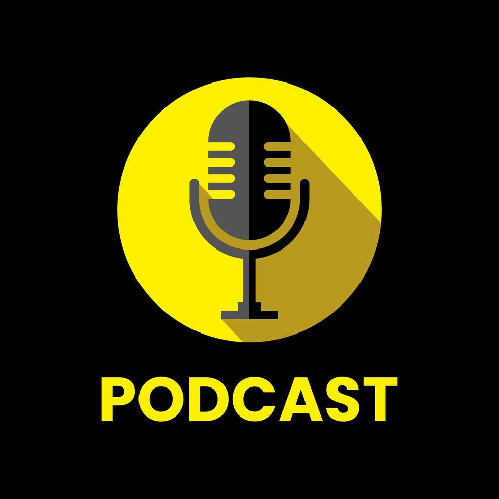 pod cast logo vector