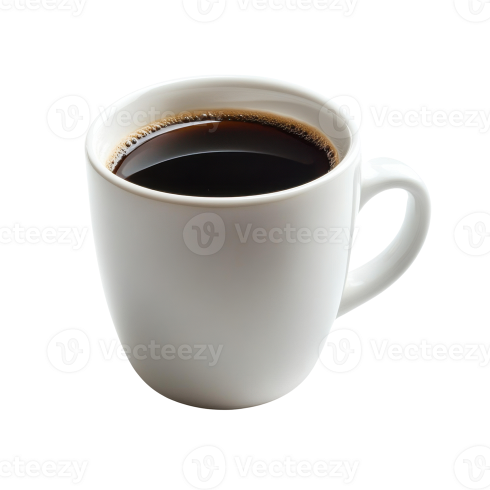 White tea mug on transparent background with clean minimalist design png
