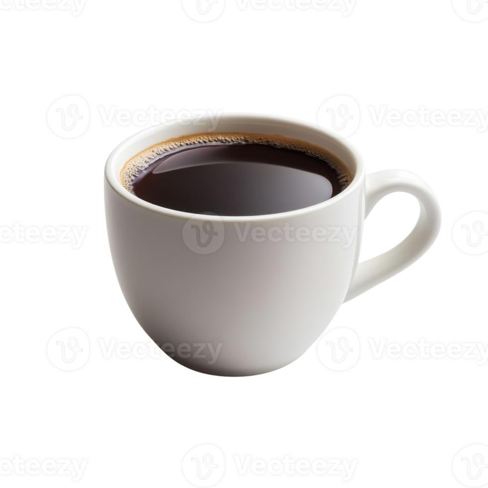 White tea mug on transparent background clean minimalist design png