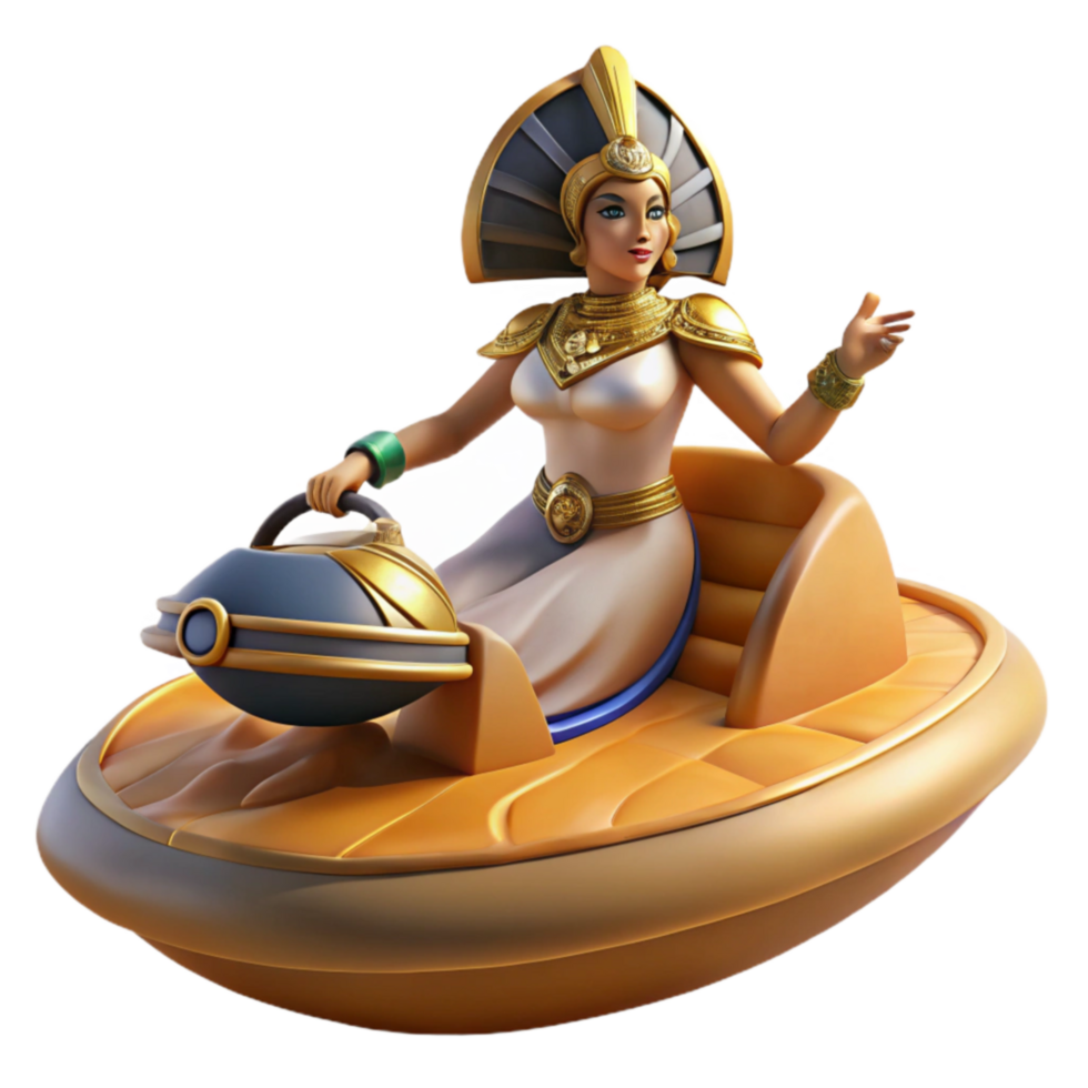 Ancient Queen s Futuristic Hovercraft Ride png