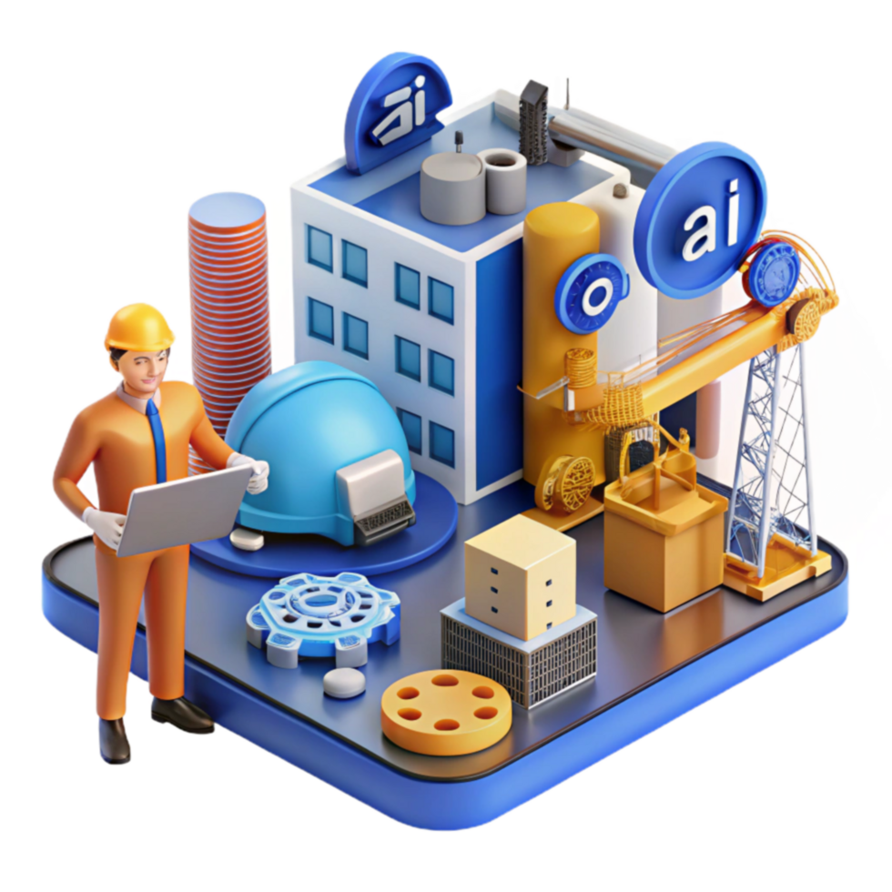 AI in Industrial Automation Smart Factory Solutions png