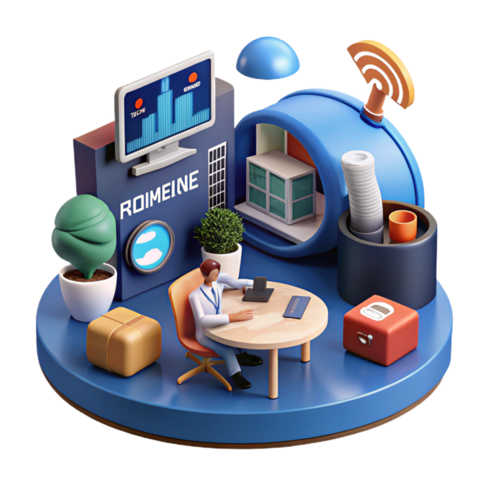 Smart Office Data Analytics, Wireless Connectivity, and Efficient Workflow png