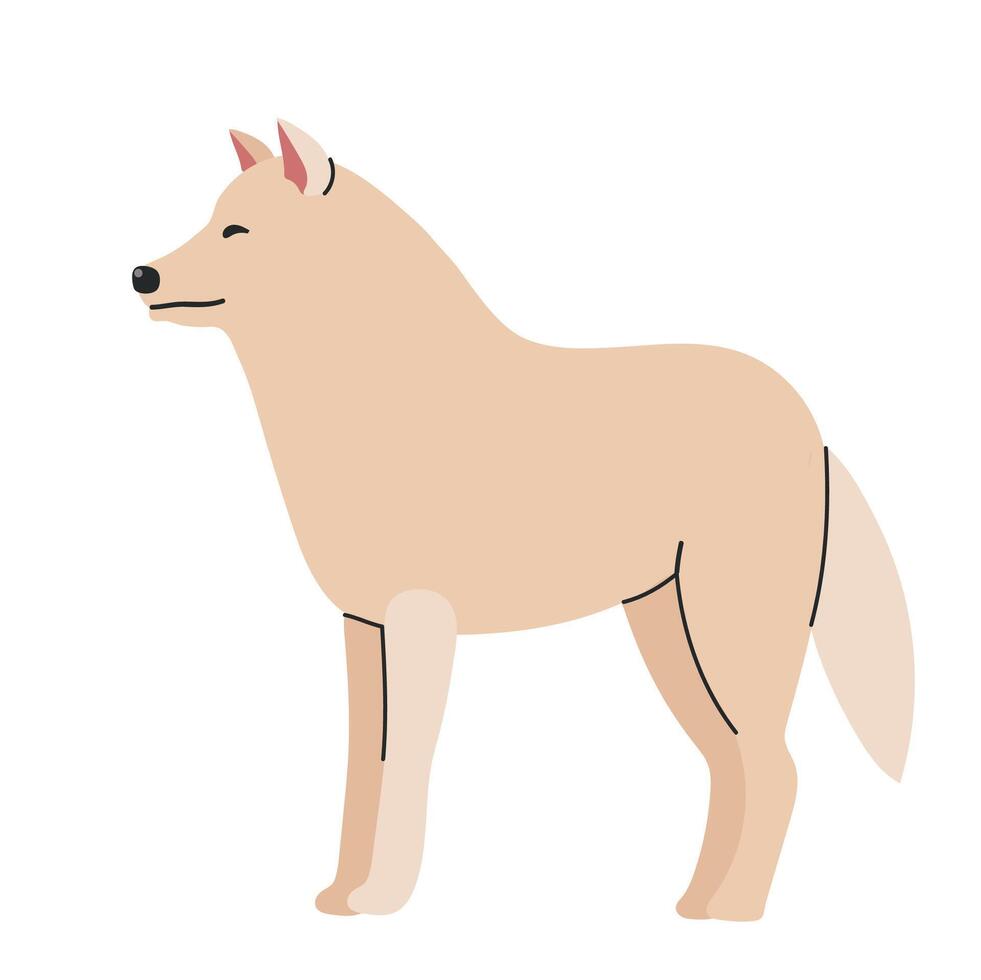 Arctic wolf icon clipart avatar logotype isolated illustration vector