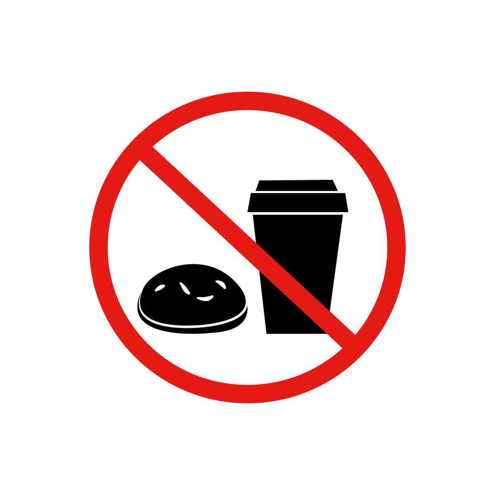 No food sign icon. vector