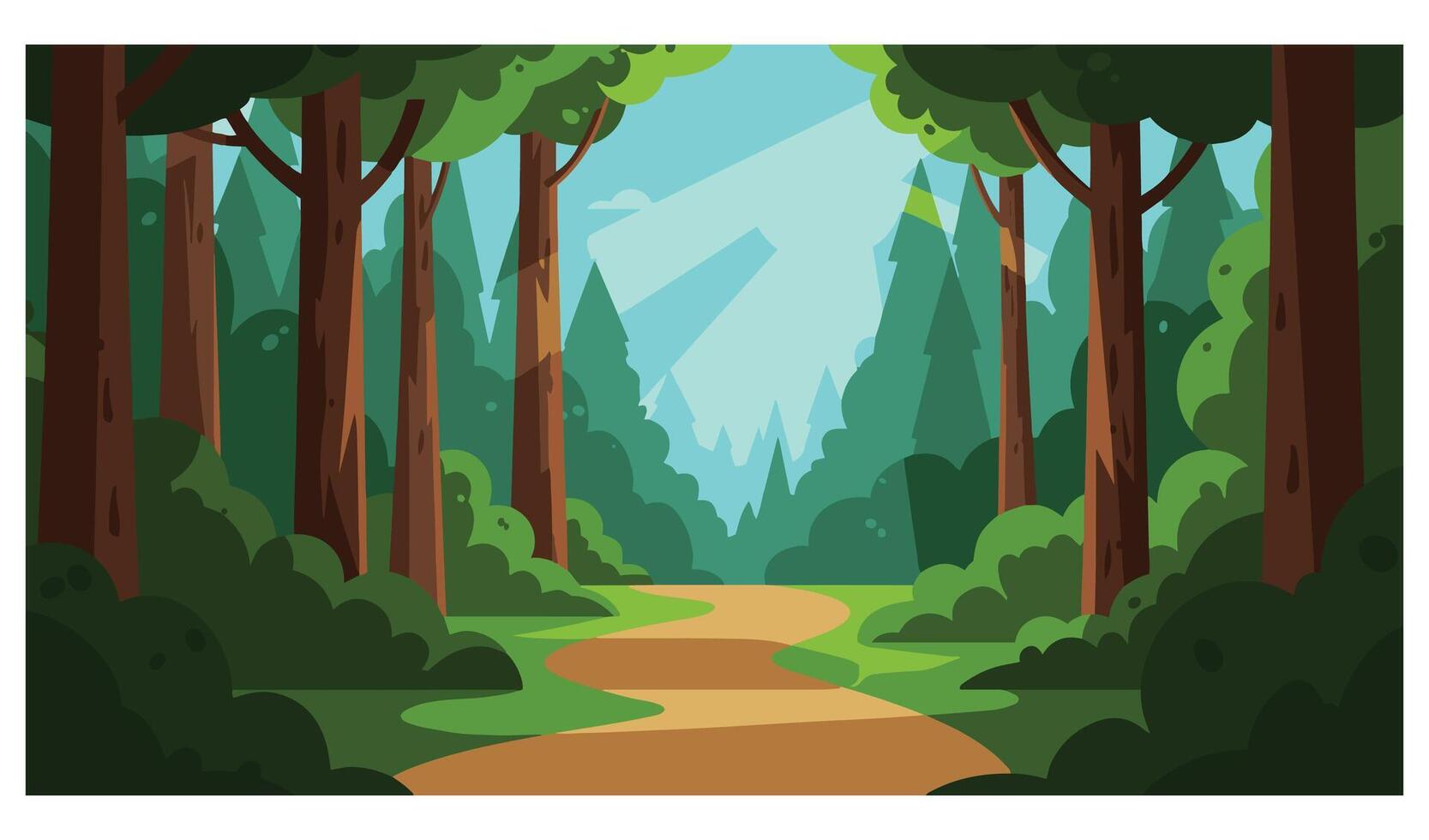 Summer time summer hot Serene mountain forest beach banner template emphasizing a peaceful outdoor aesthetic for banners vector