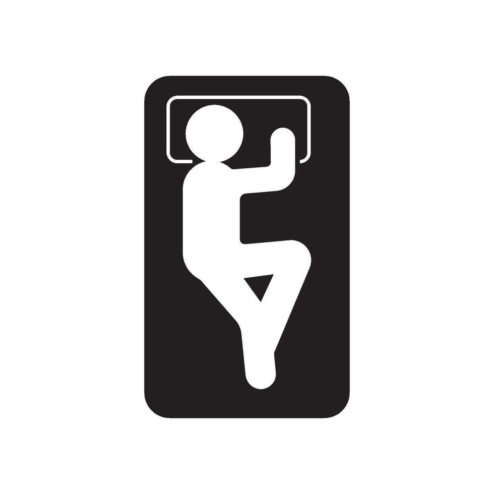 black man sleeping in bed icon element design vector