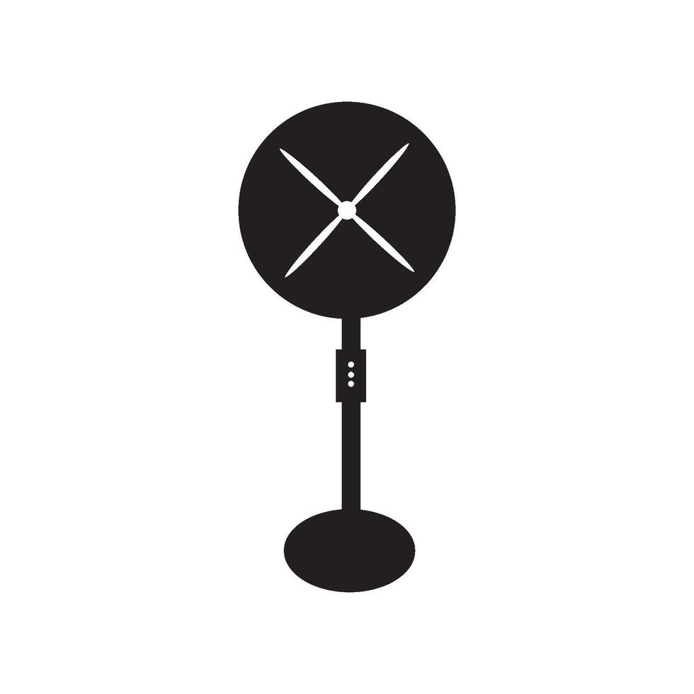 black sign fan icon element design web vector