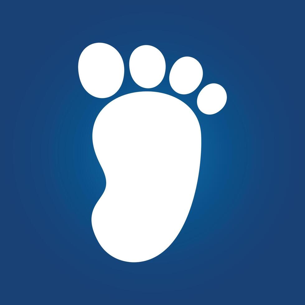 Footprint trendy creative lovely abstract illustration colorful useful design vector