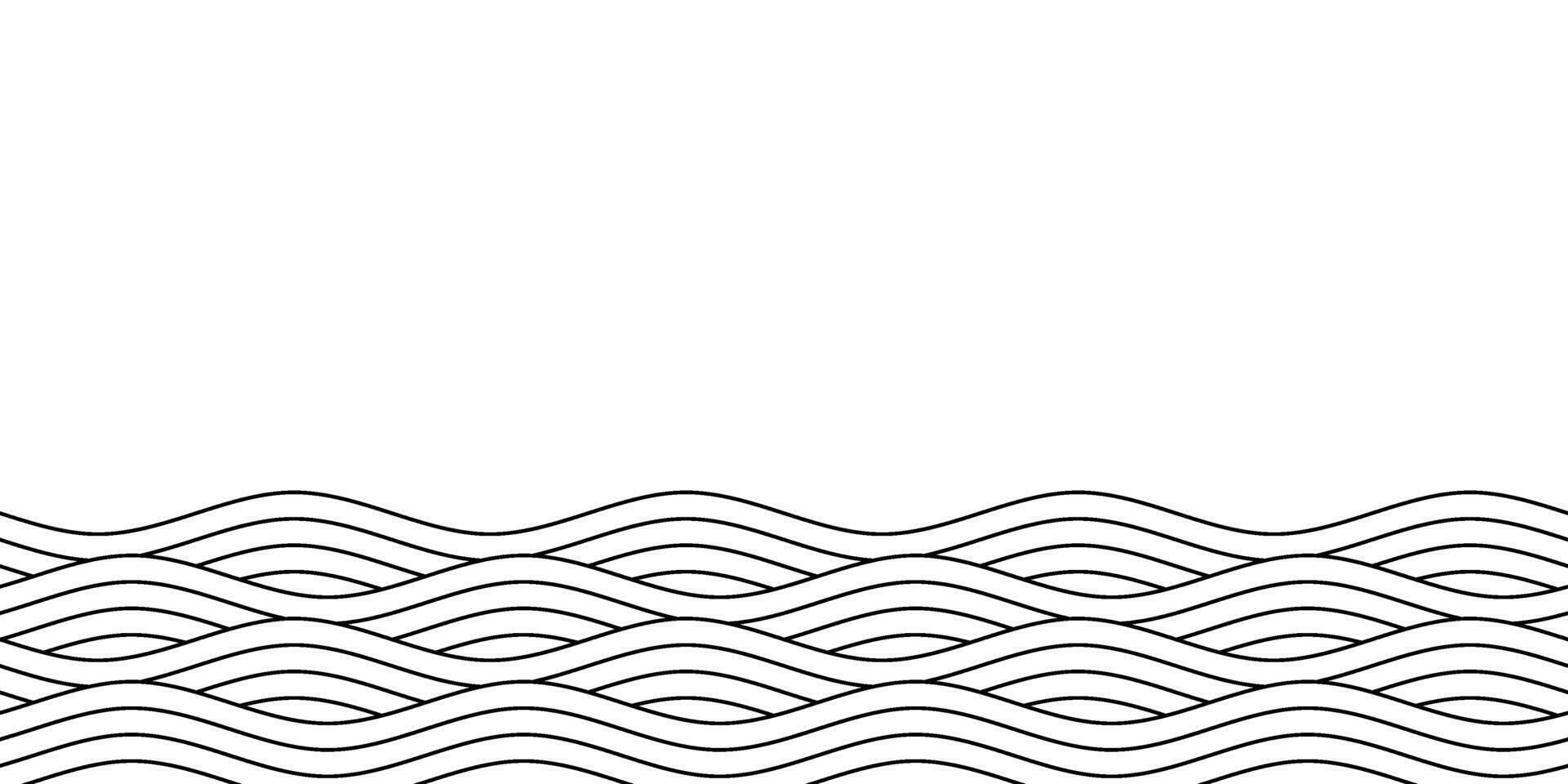 Thin striped wavy background vector