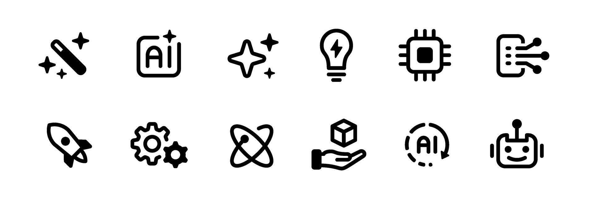 Collection of Technology and Innovation Icons vector