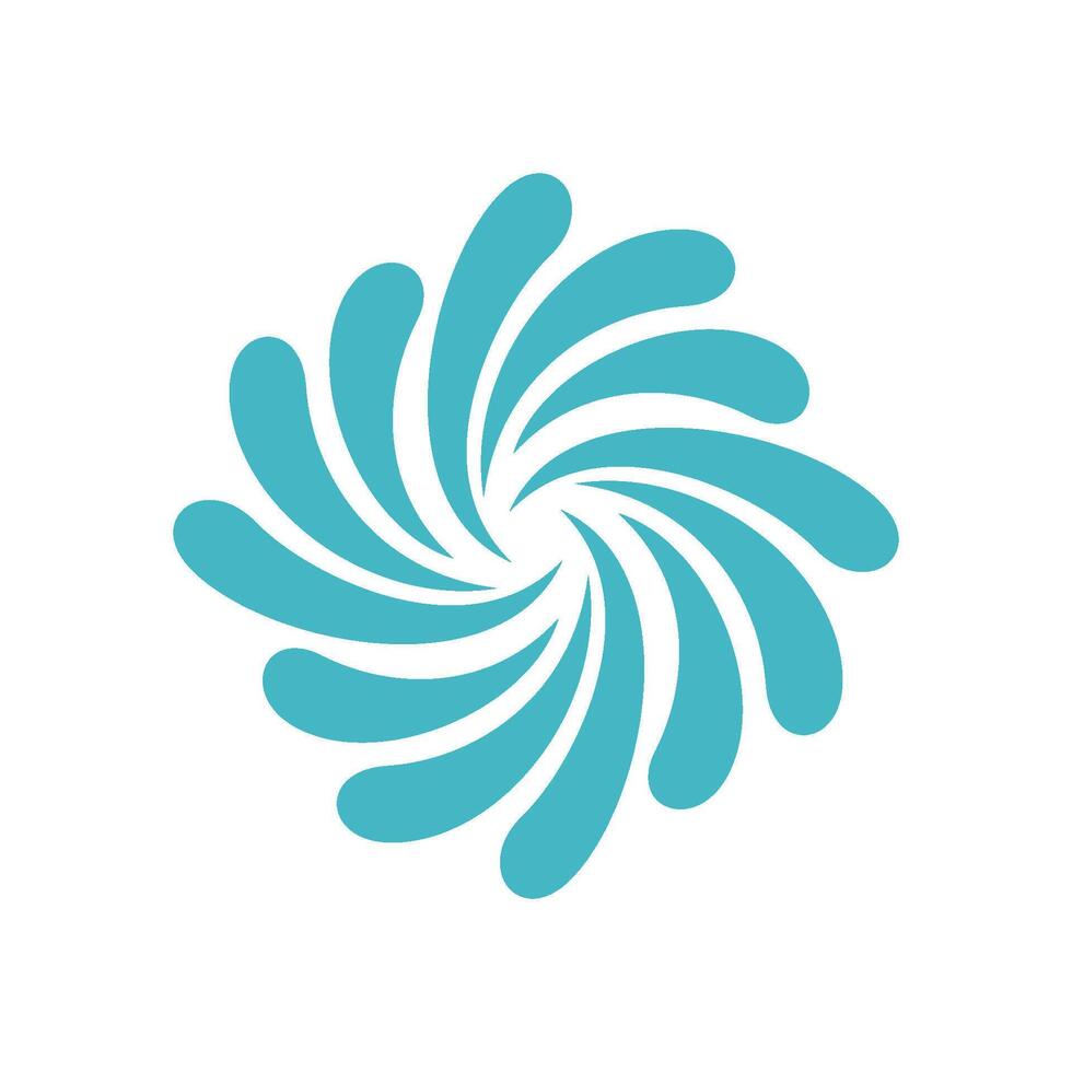 Ornamental Splash Water Star Logo template Illustration Design. EPS 10. vector