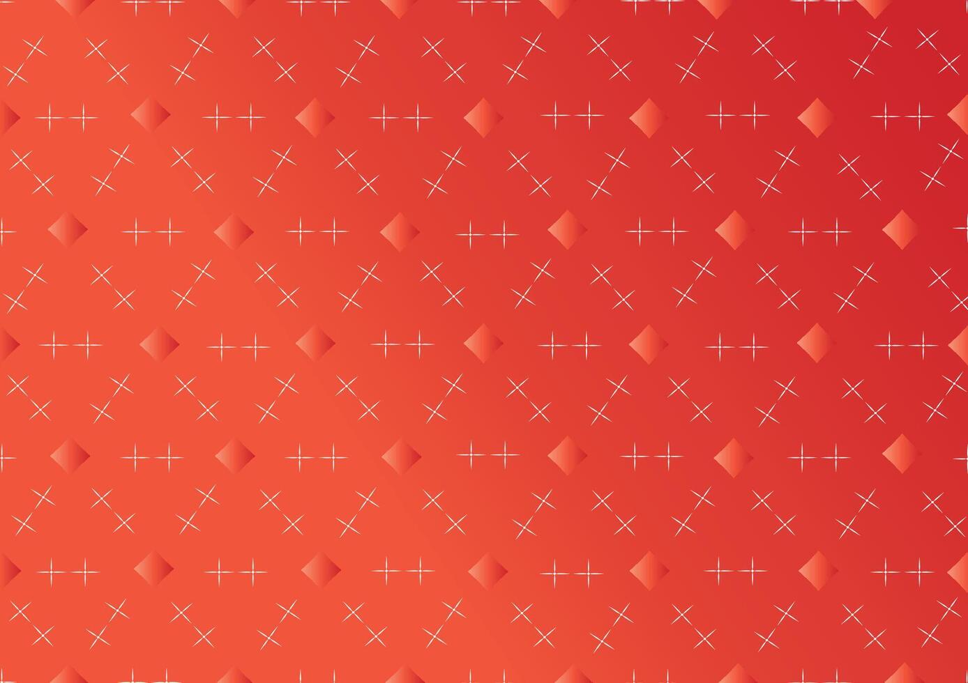 Illustration of geometric pattern, diagonal lines, mesh, white on orange gradient background. vector