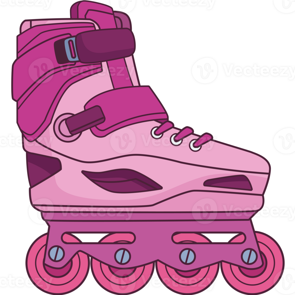 pink skate pop art style icon png