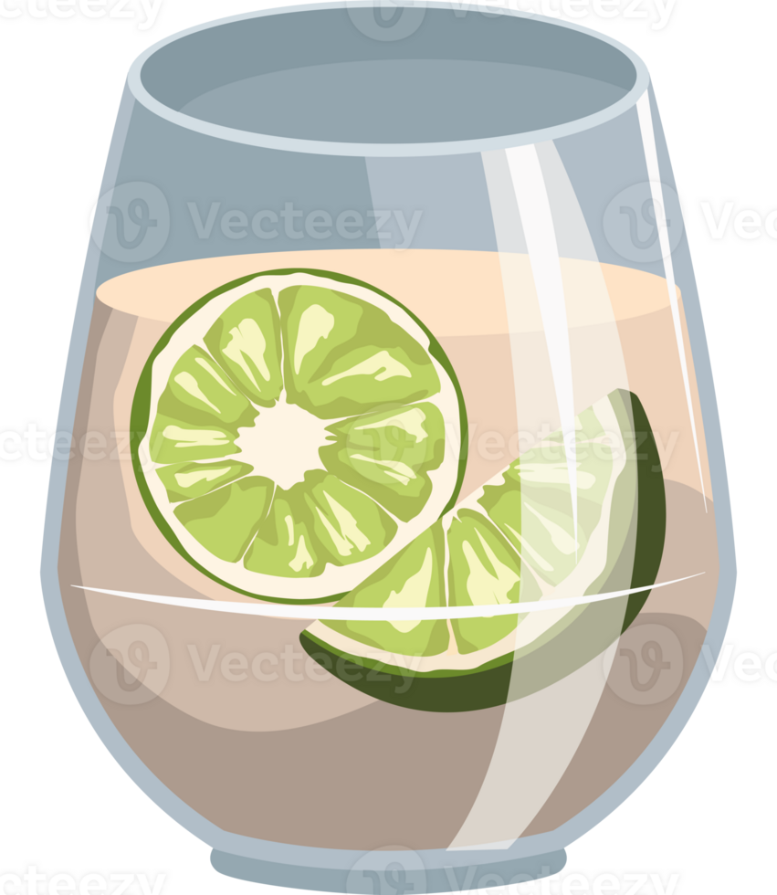 fruit drink with slice lemon icon png