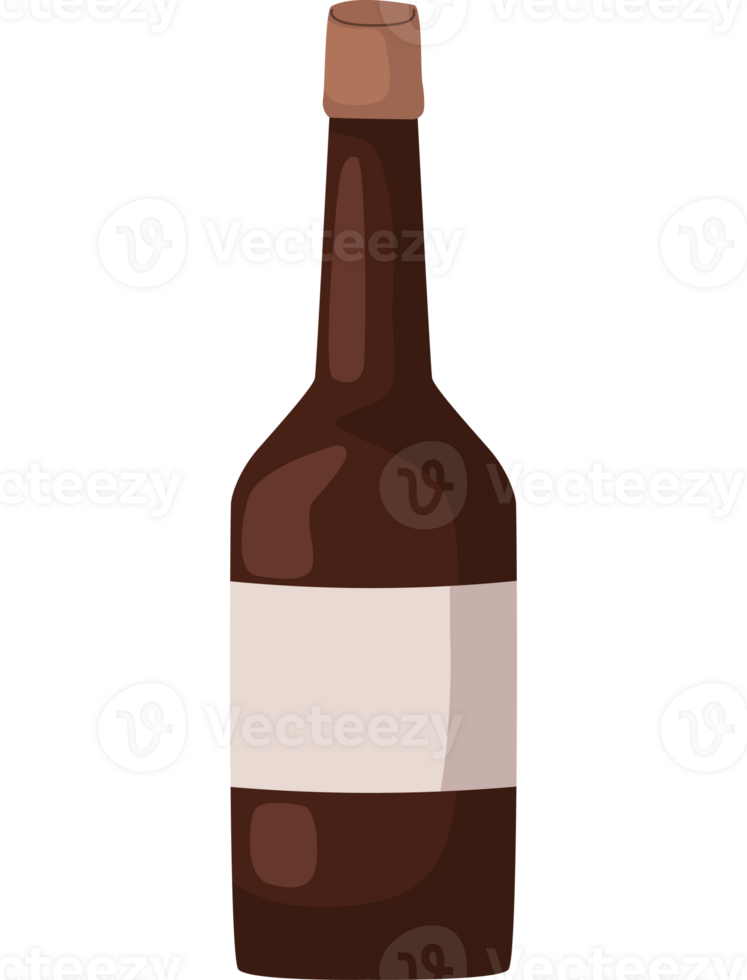 hanukkah wine bottle illustration isolated png