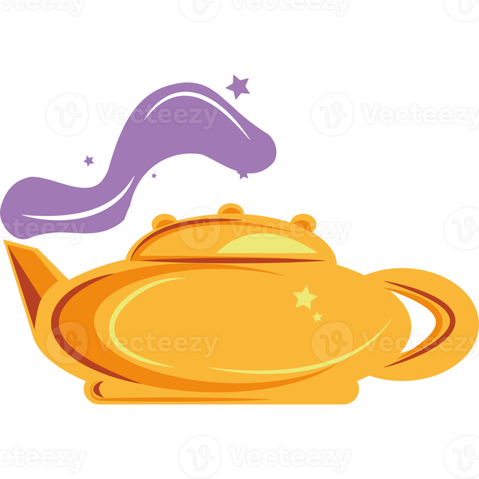 magic genie lamp mythology icon isolated png